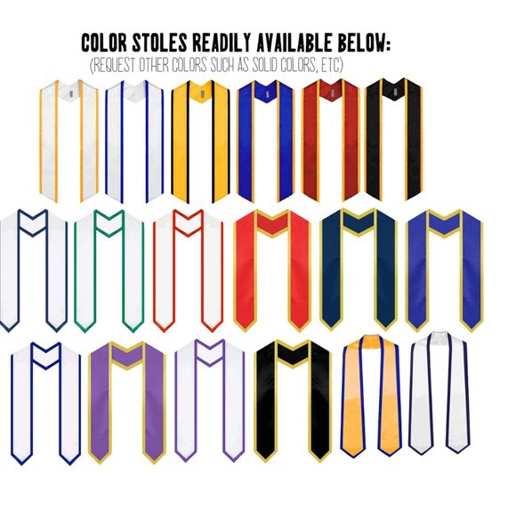 Personalized Graduation Stole Sash - Picture 7 of 7